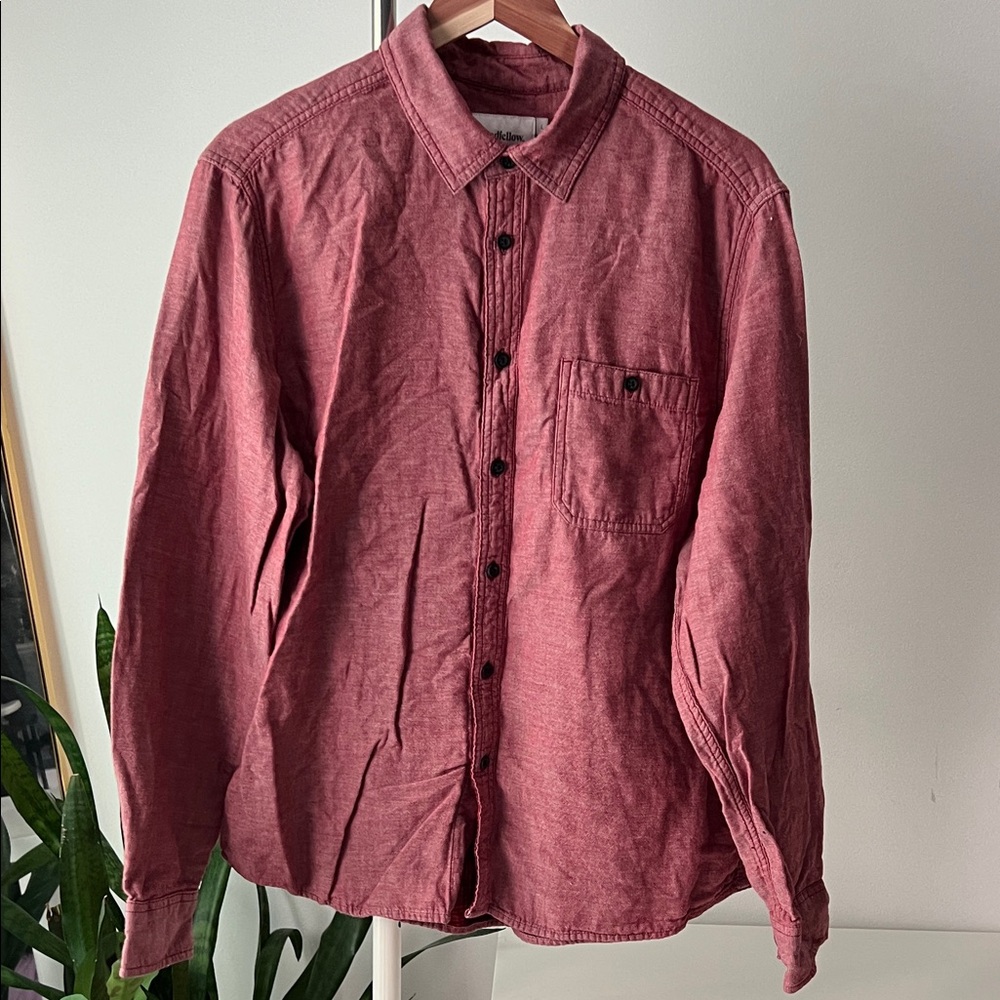 Goodfellow & Co Men's Burgundy Casual Shirt L